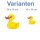 Aufkleber Gelbe Ente wasserfest Teich Sticker Familie Schwimmen Wasser Entenmutter Deko Autoaufkleber