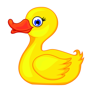 Gelbe Ente Fun Aufkleber – wetterfester Enten-Sticker für Auto & Co. (20 x 19 cm)