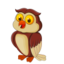 Fröhliche Eule Fun Aufkleber – wetterfester...