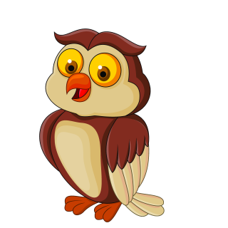 Fröhliche Eule Fun Aufkleber – wetterfester Uhu Sticker für Auto & Fenster (10 x 11 cm)