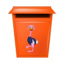 Strauß Fun Aufkleber – lustiger Vogel-Sticker für Auto & Fenster