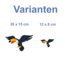 Tukan Fun Aufkleber – tropischer Vogel-Sticker...