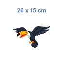 Tukan Fun Aufkleber – tropischer Vogel-Sticker für Auto, Fenster & mehr (26 x 15 cm)