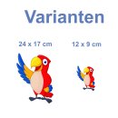 Papagei Fun Aufkleber – bunter tropischer...