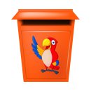 Papagei Fun Aufkleber – bunter tropischer Vogel-Sticker für Auto & Kinderzimmer