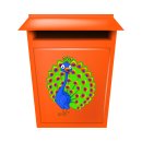 Pfau Fun Aufkleber – bunter, wetterfester Vogel-Sticker für Kinder & Familie