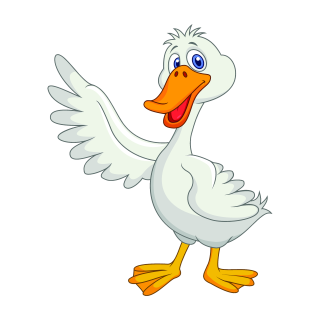 Lustiger Ente Aufkleber – wetterfester Fun-Sticker für Auto, Fenster & Co. (11 x 9 cm)