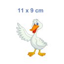 Lustiger Ente Aufkleber – wetterfester Fun-Sticker für Auto, Fenster & Co. (11 x 9 cm)