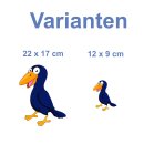Lustiger Rabe Aufkleber – wetterfester Fun Sticker...