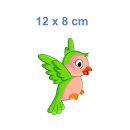 Grüner Vogel Fun Aufkleber – bunter Sticker für Auto, Fenster & Kinder (12 x 8 cm)