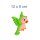 Grüner Vogel Fun Aufkleber – bunter Sticker für Auto, Fenster & Kinder (12 x 8 cm)