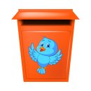 Fun Aufkleber – Kleiner Blauer Vogel Sticker für Kinder & Familie