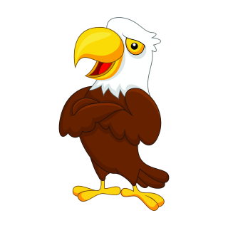 Fun Aufkleber Adler – lustiger Vogel-Sticker für Auto, Fenster & mehr (25 x 14 cm)