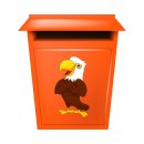 Fun Aufkleber Adler – lustiger Vogel-Sticker für Auto, Fenster & mehr (25 x 14 cm)