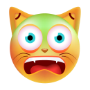 Katze Grün Anlaufend – Wetterfester Aufkleber...