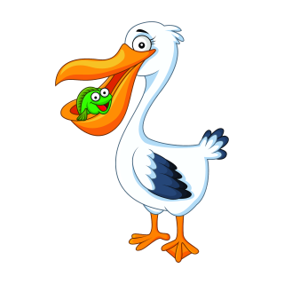 Pelikan Fun Aufkleber – lustiger Tier-Sticker für Auto, Fenster & mehr