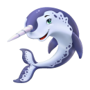 Narwal Fun Aufkleber – fröhlicher Tier-Sticker...