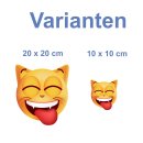 Katze Zunge rausstrecken Aufkleber – Witziger...