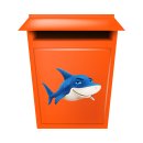 Hai Aufkleber – wetterfester Tier Sticker für Auto, Fenster & mehr (25 x 15 cm)