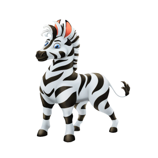 Zebra Tier Aufkleber – wetterfester Zebra-Sticker für Auto, Fenster & mehr