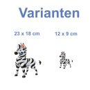 Zebra Tier Aufkleber – wetterfester Zebra-Sticker...