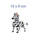 Zebra Tier Aufkleber – wetterfester Zebra-Sticker für Auto, Fenster & mehr (12 x 9 cm)