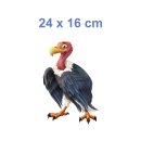 Geier Tier Aufkleber – wetterfester Cartoon-Vogel-Sticker für Auto & Fenster (24 x 16 cm)