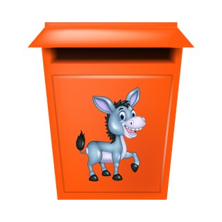 XXL 18X18 Autoaufkleber Lustiger Esel Aufkleber Wetterfester Vinyl Sticker