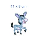 Tier Aufkleber Esel – wetterfester Cartoon-Sticker für Fenster & Auto (11 x 8 cm)