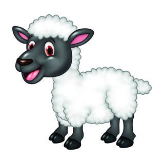 Schaf Aufkleber – wetterfester Tier Sticker für Fenster, Auto & Co.