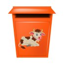 Tier Aufkleber Kuh – wetterfester Cartoon-Sticker für Fenster & Auto