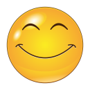 Smile Aufkleber – Lächelndes Gesicht mit...