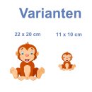 Tier Aufkleber – Lustiger Affe Sticker, wetterfest...