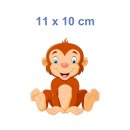 Tier Aufkleber – Lustiger Affe Sticker, wetterfest & UV-beständig (11 x 10 cm)