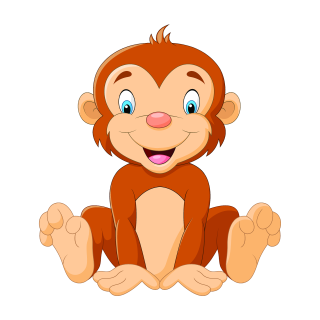 Tier Aufkleber – Lustiger Affe Sticker, wetterfest & UV-beständig (22 x 20 cm)