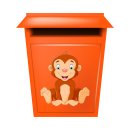 Tier Aufkleber – Lustiger Affe Sticker, wetterfest & UV-beständig (22 x 20 cm)