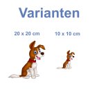 Tier Aufkleber Hund – wetterfester Cartoon-Sticker...