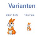 Tier Aufkleber Hase – wetterfester Cartoon-Sticker...