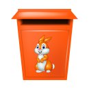 Tier Aufkleber Hase – wetterfester Cartoon-Sticker für Fenster & Auto