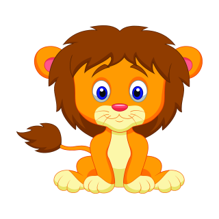 Tier Aufkleber Löwe – wetterfester Löwen-Sticker für Fenster & Auto (11 x 10 cm)