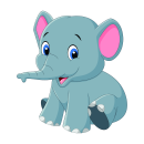 Tier Aufkleber – niedlicher Elefant Sticker,...