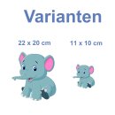 Tier Aufkleber – niedlicher Elefant Sticker,...