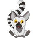 Aufkleber Lemur wasserfest Familie Aufkleber Madagaskar...