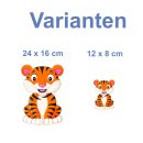 Tiger Tier Aufkleber – wetterfester Kinder-Sticker...