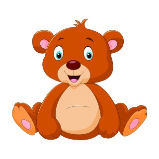 Tier Aufkleber – Niedlicher Bär Sticker, wetterfest & UV-beständig (11 x 10 cm)