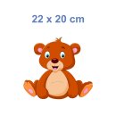 Tier Aufkleber – Niedlicher Bär Sticker, wetterfest & UV-beständig (22 x 20 cm)