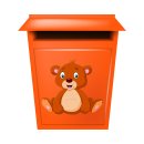 Tier Aufkleber – Niedlicher Bär Sticker, wetterfest & UV-beständig (22 x 20 cm)