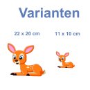 Reh Tier Aufkleber – wetterfester Cartoon-Sticker...