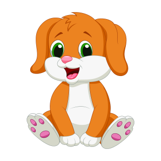 Tier Aufkleber Hund – süßer Cartoon Sticker, wetterfest & UV-beständig