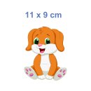 Tier Aufkleber Hund – süßer Cartoon Sticker, wetterfest & UV-beständig (11 x 9 cm)